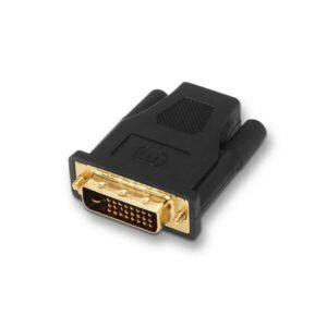 Adaptateur Aisens DVI vers HDMI - 24+1 broches/M-HDMI vers femelle blindée or - Full HD - Noir